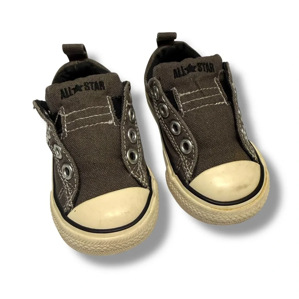 Converse Chuck‎ Taylor All Star Sneakers Infant 5C Gray Low Top 726091F